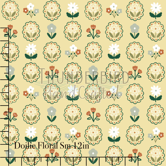 Doilie Floral Sm 12in - PREORDER