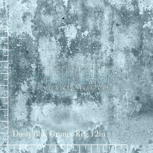 Dusty Blue Grunge 12in - PREORDER