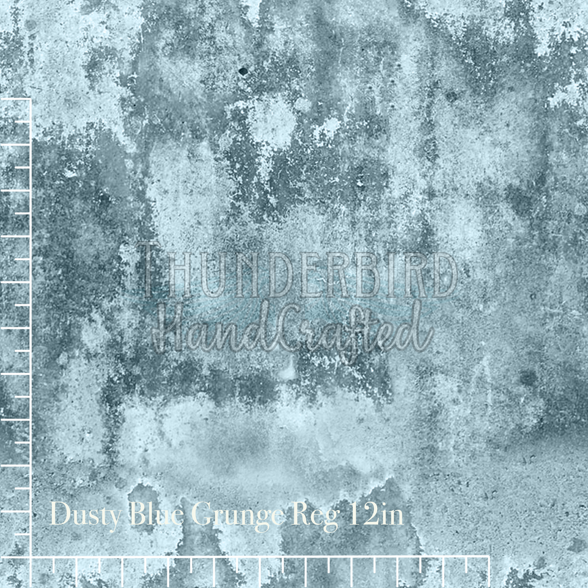 Dusty Blue Grunge Denim Reg 12in - RETAIL