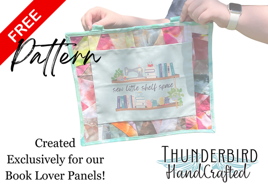 FREE - Quilted Wall Hanging w/ Book Lovers Panel