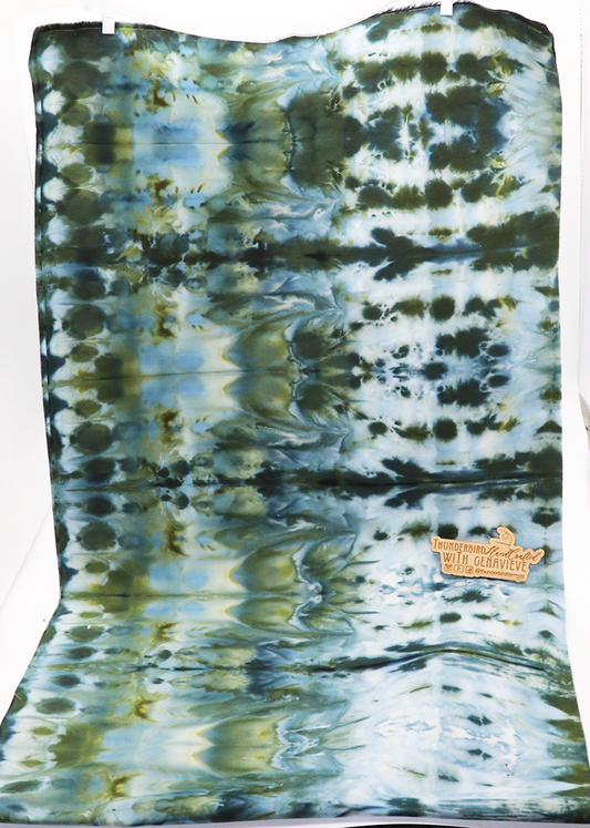 1/2 yard Broadcloth Poplin - Spring Fern w/ Color Theory Tag