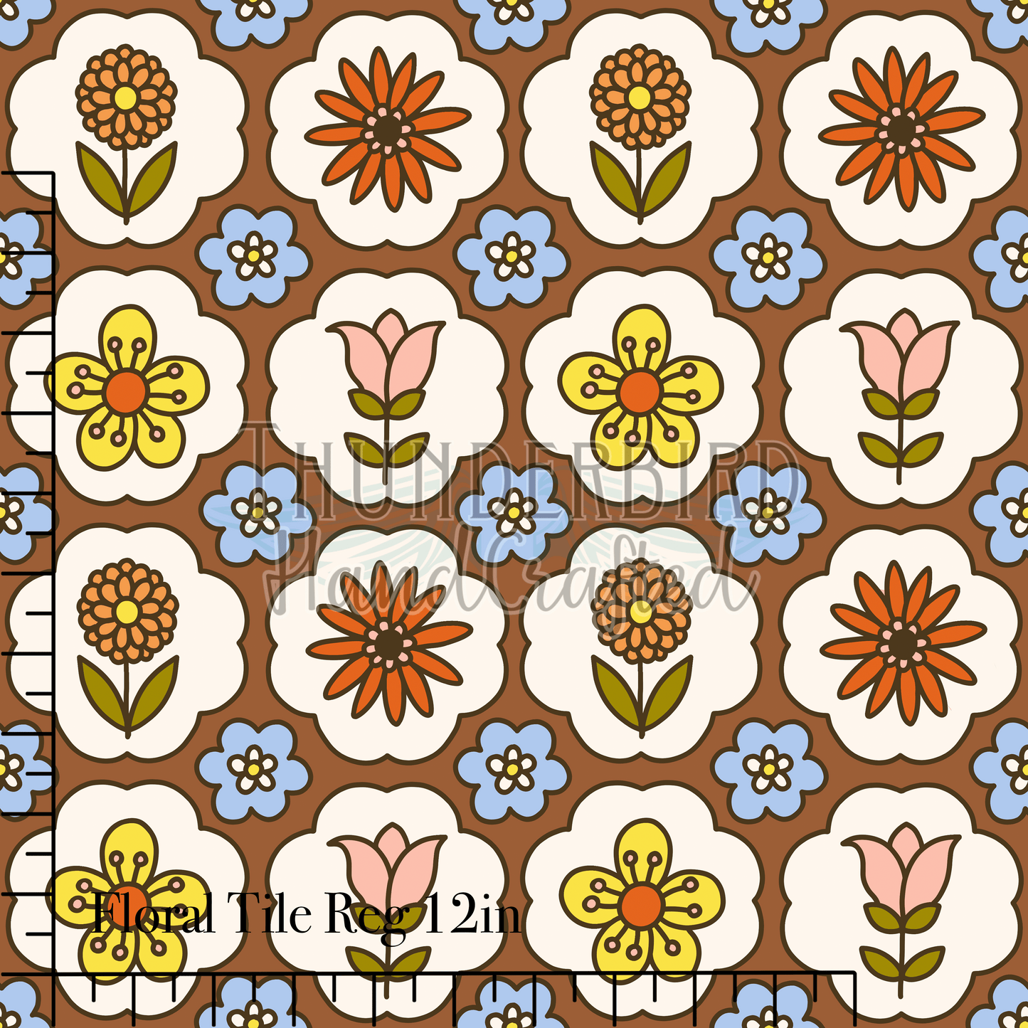 Floral Tile 12in - PREORDER