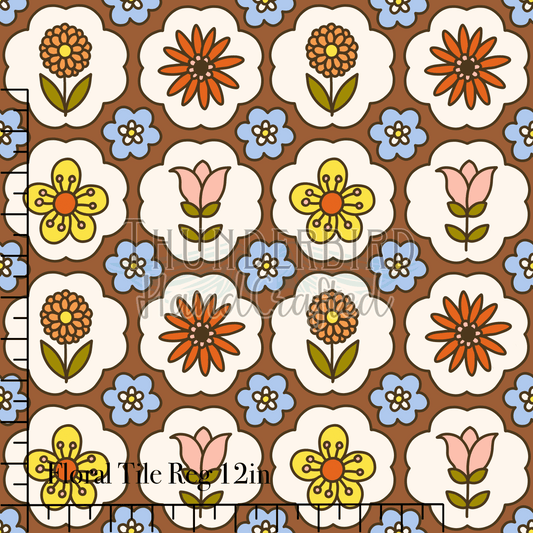 Floral Tile 12in - PREORDER