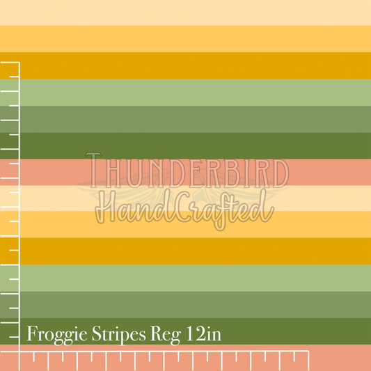 Froggie Stripes Reg 12in - PREORDER