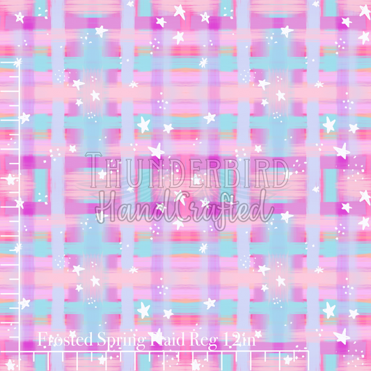 Spring Frosted Plaid Reg 12in - Feb 2025 DNFK