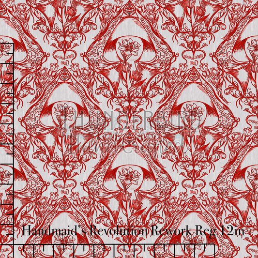 Handmaid's Revolution Redwork Reg 12in
