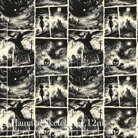 Haunted Sketch Reg 12in