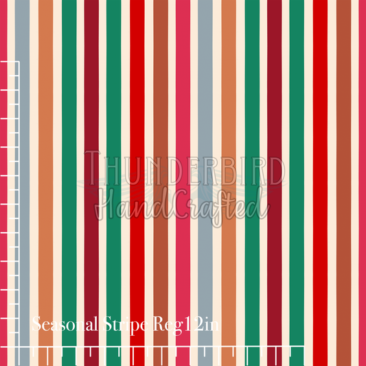 Holiday Stripe Reg 12in