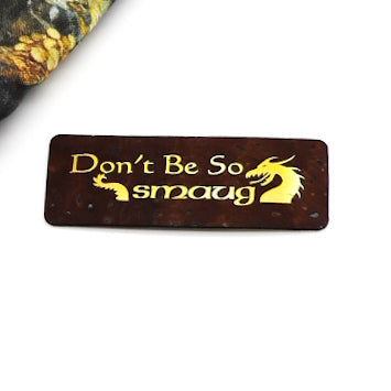 "Don't Be So Smaug" Hobbit's Journey Cork Tag - Collab w/ The Heartwood & Hide Co