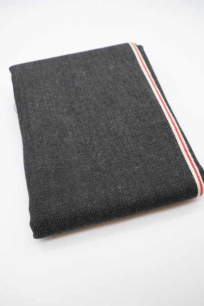 Black Denim - Vintage Milled 51" Wide