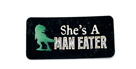 "She's a Man Eater" - Set of 3 Black