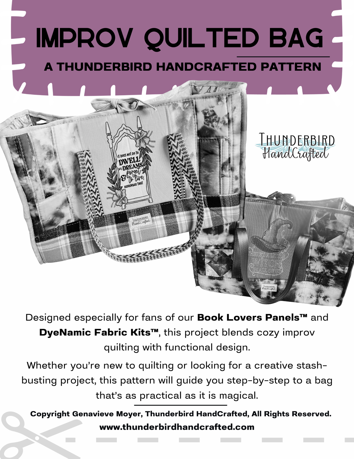Quilted Tote Bag Digital Pattern