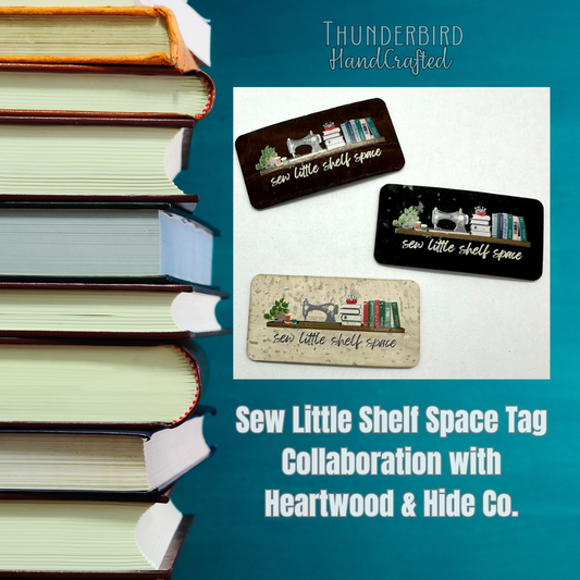 Sew Little Shelf Space - Library Series Cork 3 Tag Set Collab w/ H&H Co.