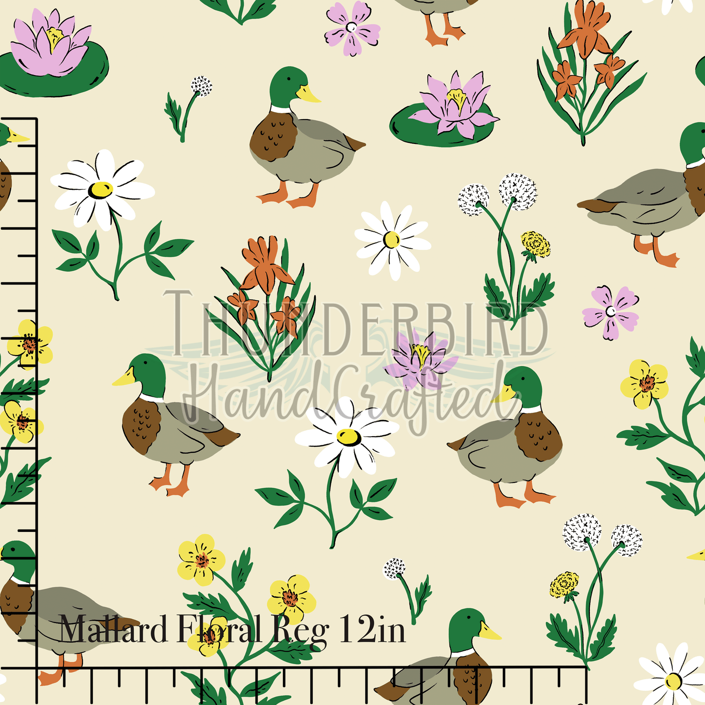 Mallard Floral 12in - PREORDER