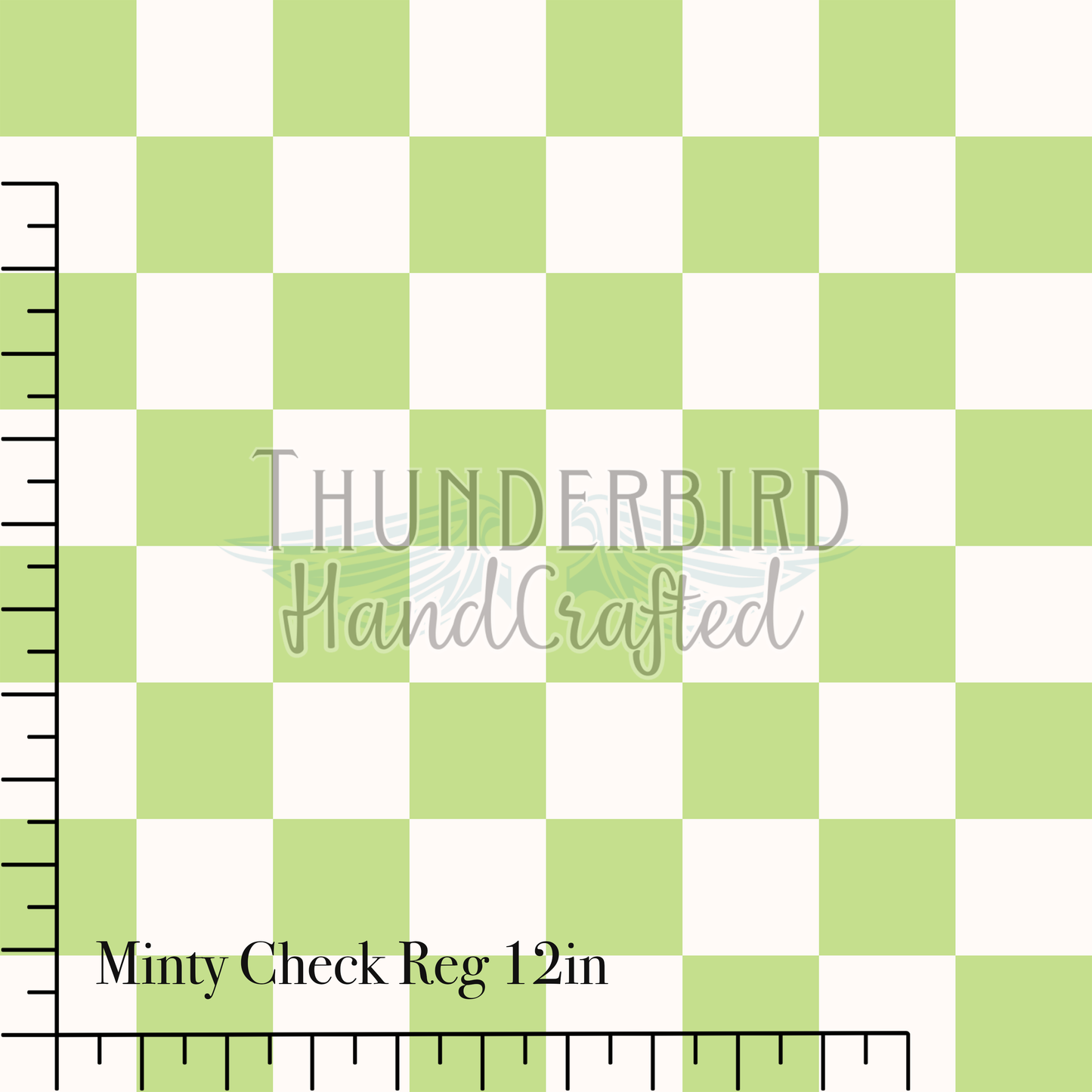 Minty Check Reg 12in - PREORDER
