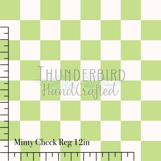 Minty Check Reg 12in - PREORDER