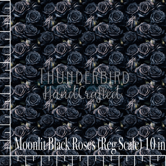 Moonlit Black Roses (Reg Scale)