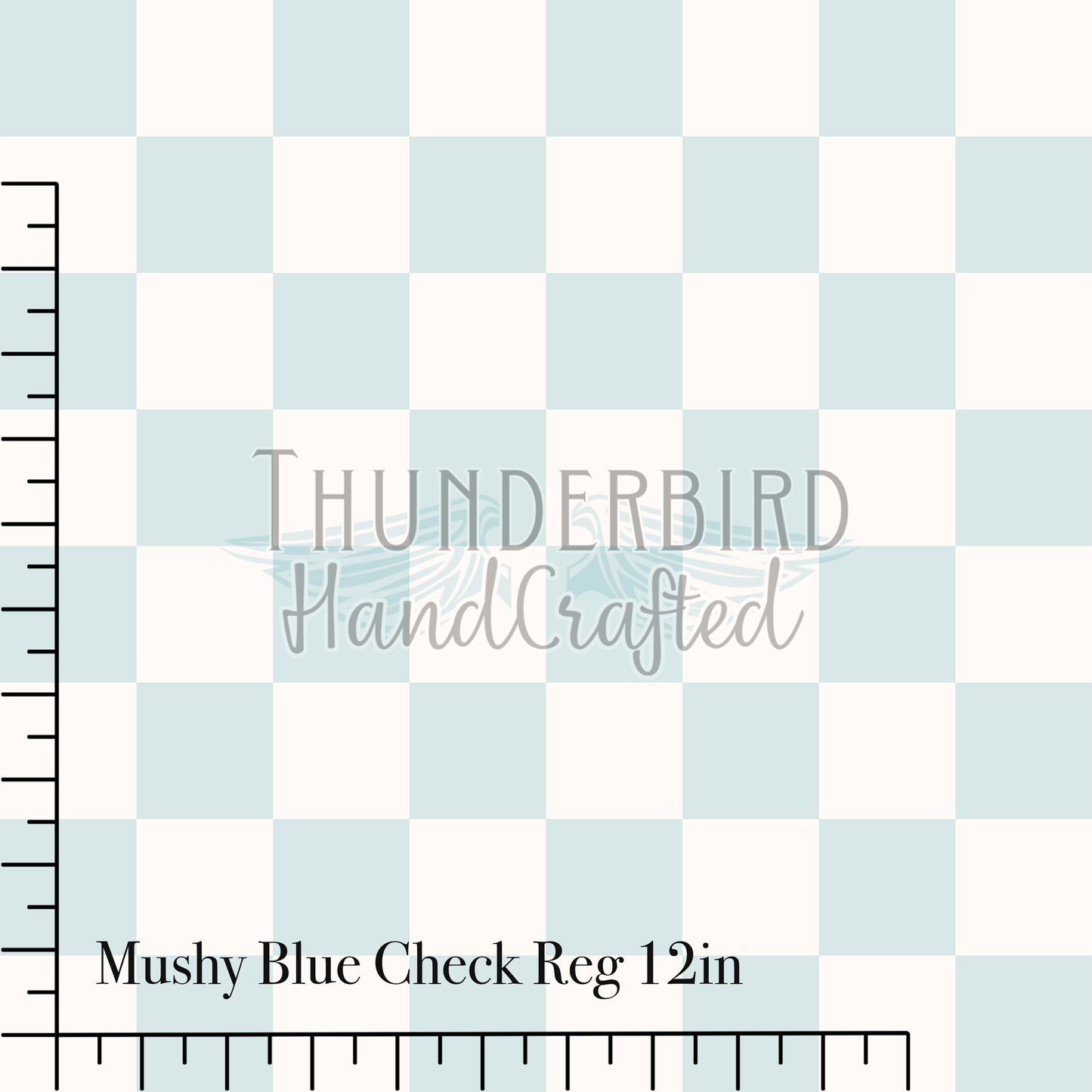Mushy Blue Check Reg 12in - PREORDER