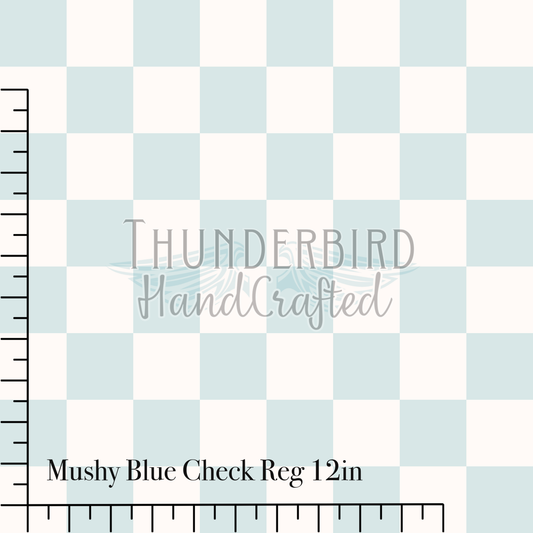 Mushy Blue Check Reg 12in - PREORDER