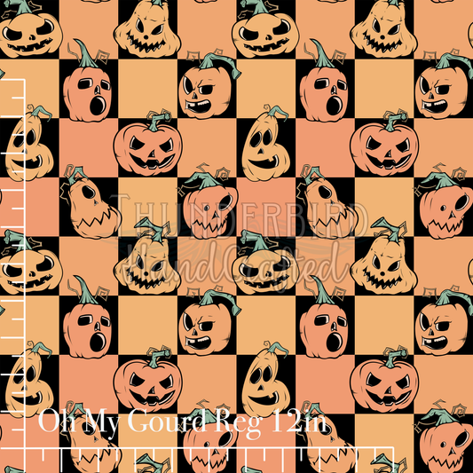 Oh My Gourd Check Reg 12in