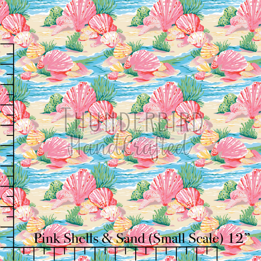 Pink Shells & Sand (Small Scale)