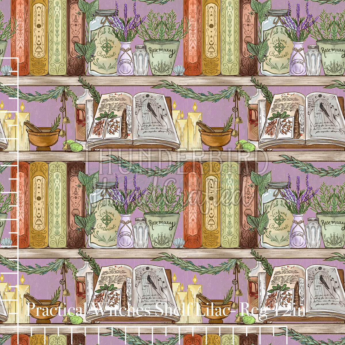 Practical Witches Shelf in Lilac Reg 12in - PREORDER