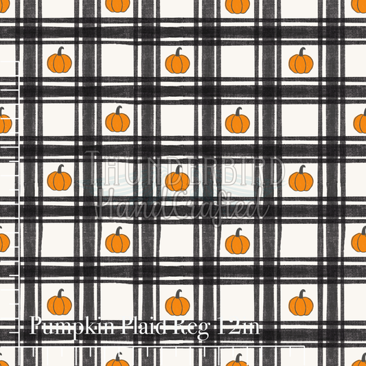 Pumpkin Plaid Reg 12in