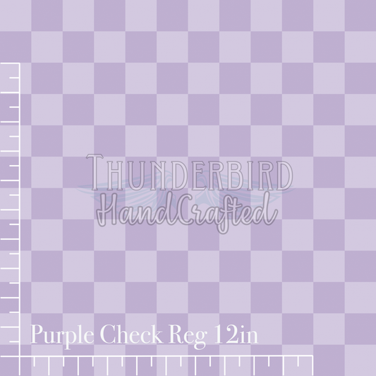 Plush Purple Check Reg 12in