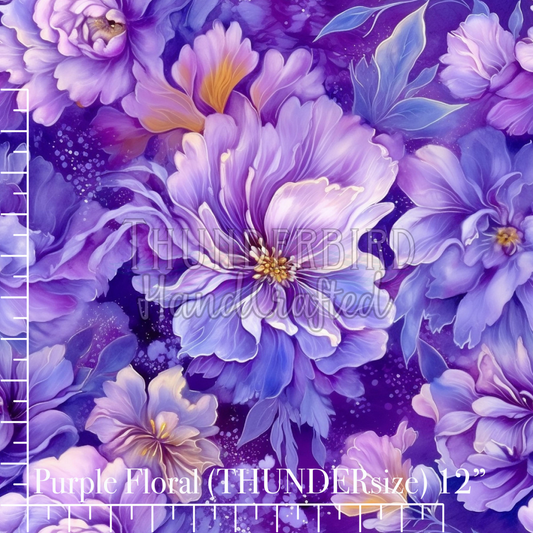 Rainbow Floral Purple