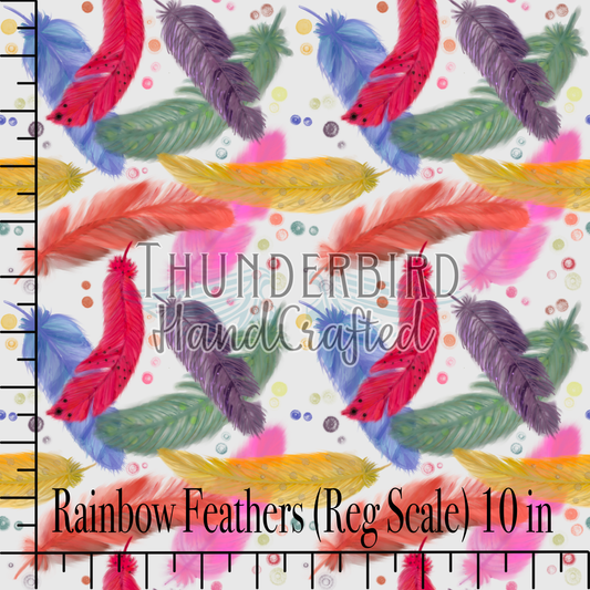 Rainbow Feathers by Genavieve