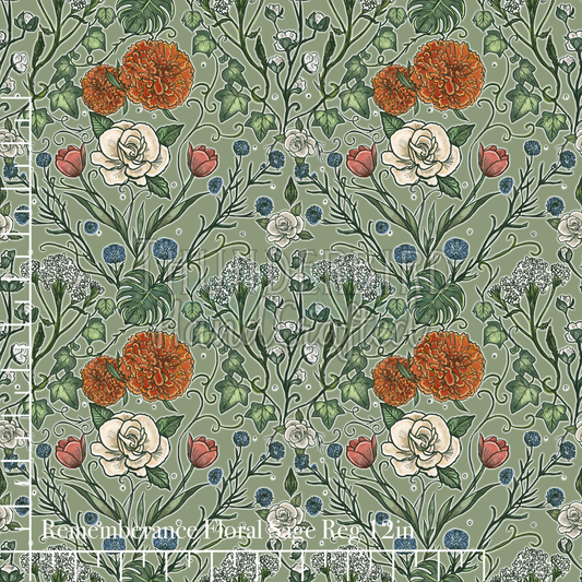 Remembrance Floral (Sage) Reg 12in EXCLUSIVE - PREORDER