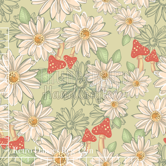 Retro Daisies Reg 12in.- PREORDER