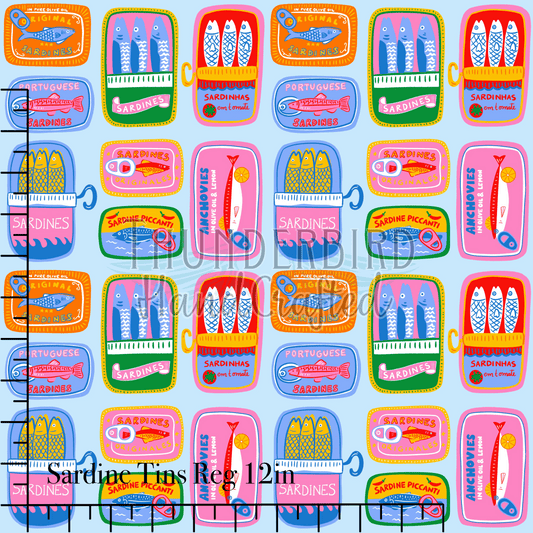 Sardine Tins Reg 12in - PREORDER