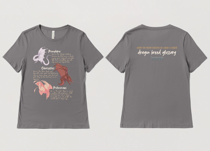 Dragon Breed Glossary Tee - When the Moon Hatched Licensed