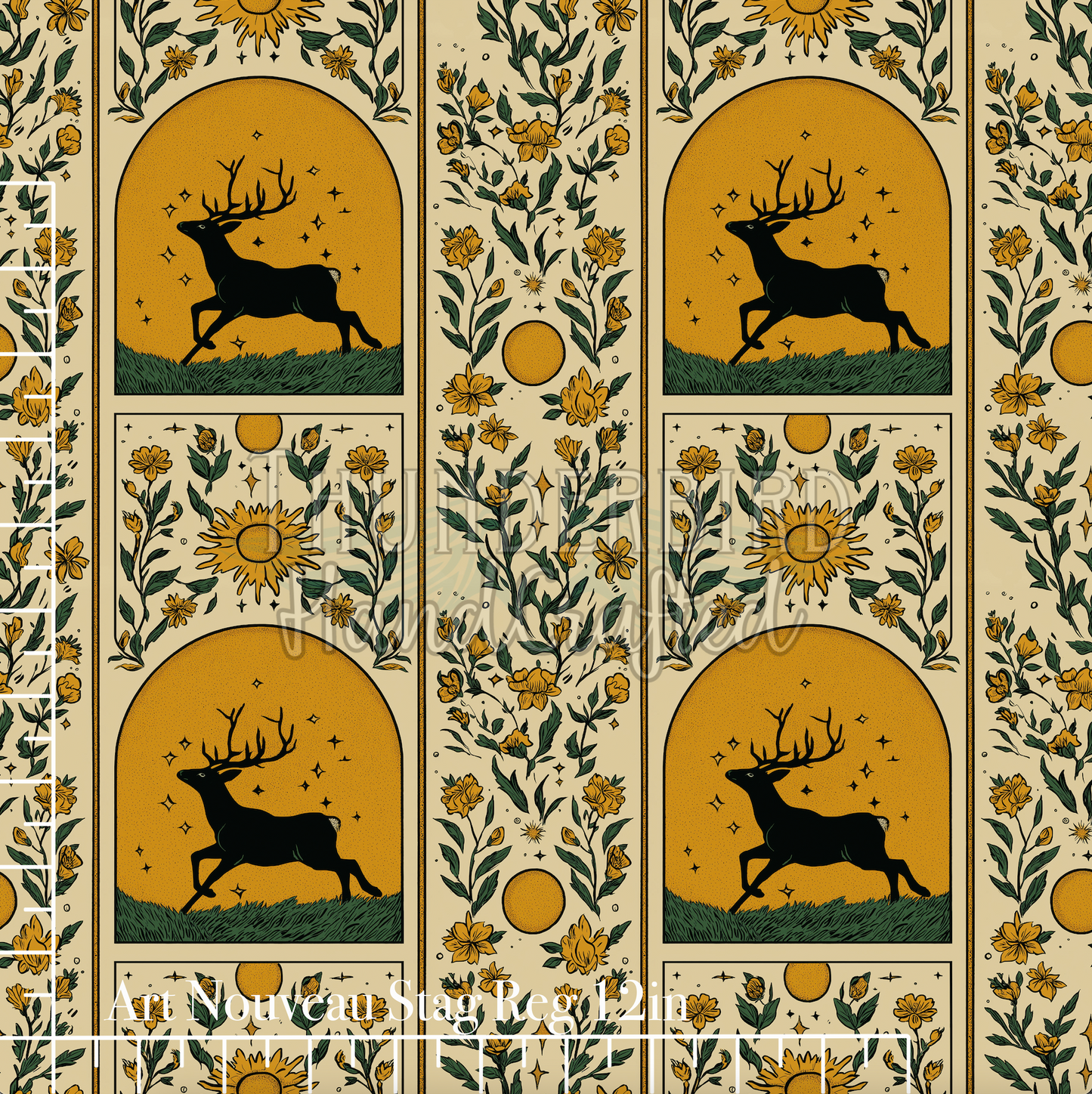 Art Nouveau Stag Reg 12in - PREORDER