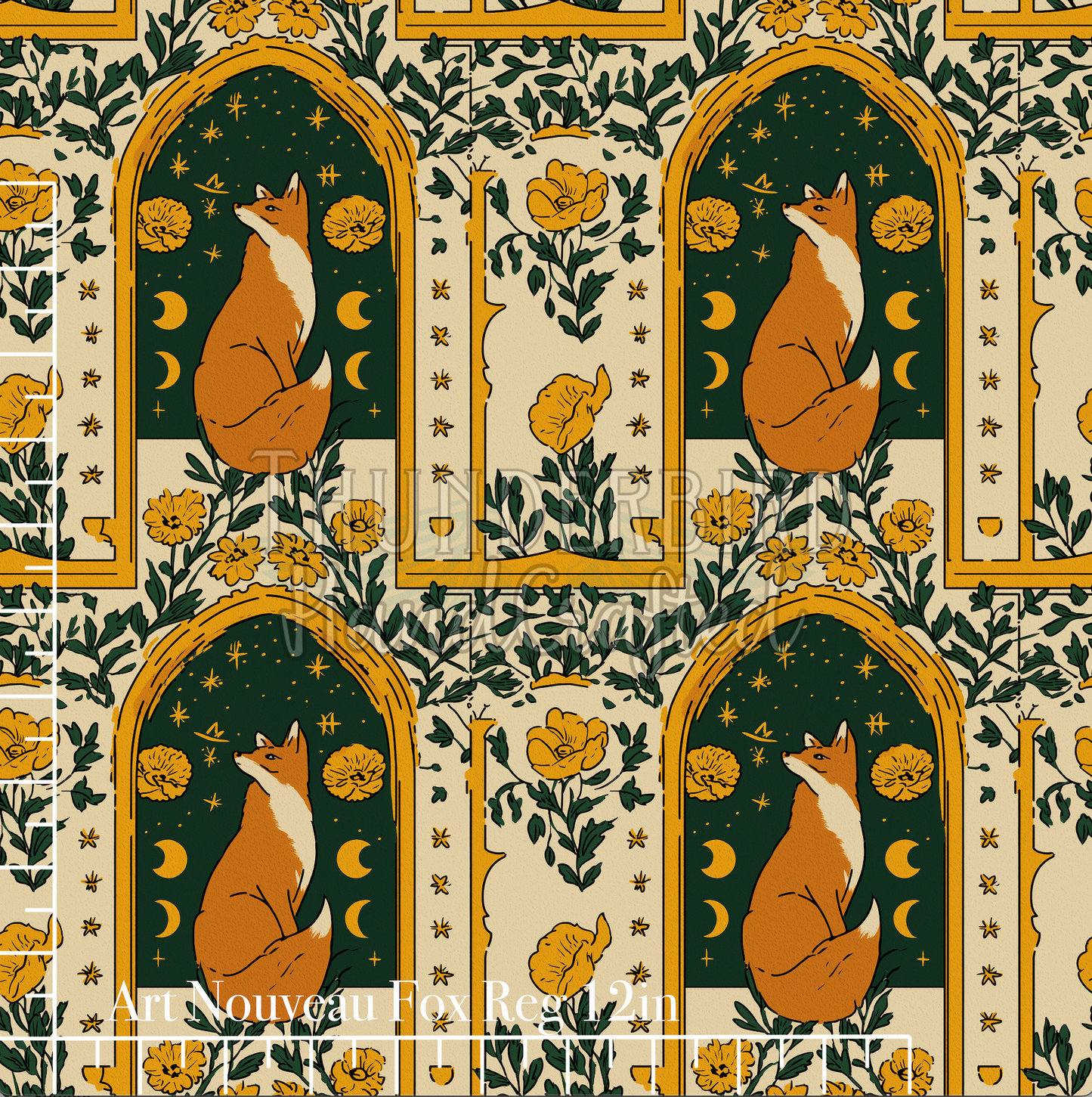 Art Nouveau Fox Reg 12in - Kona (RETAIL)