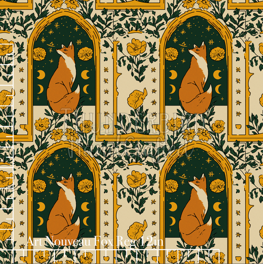 Art Nouveau Fox Reg 12in - Kona (RETAIL)