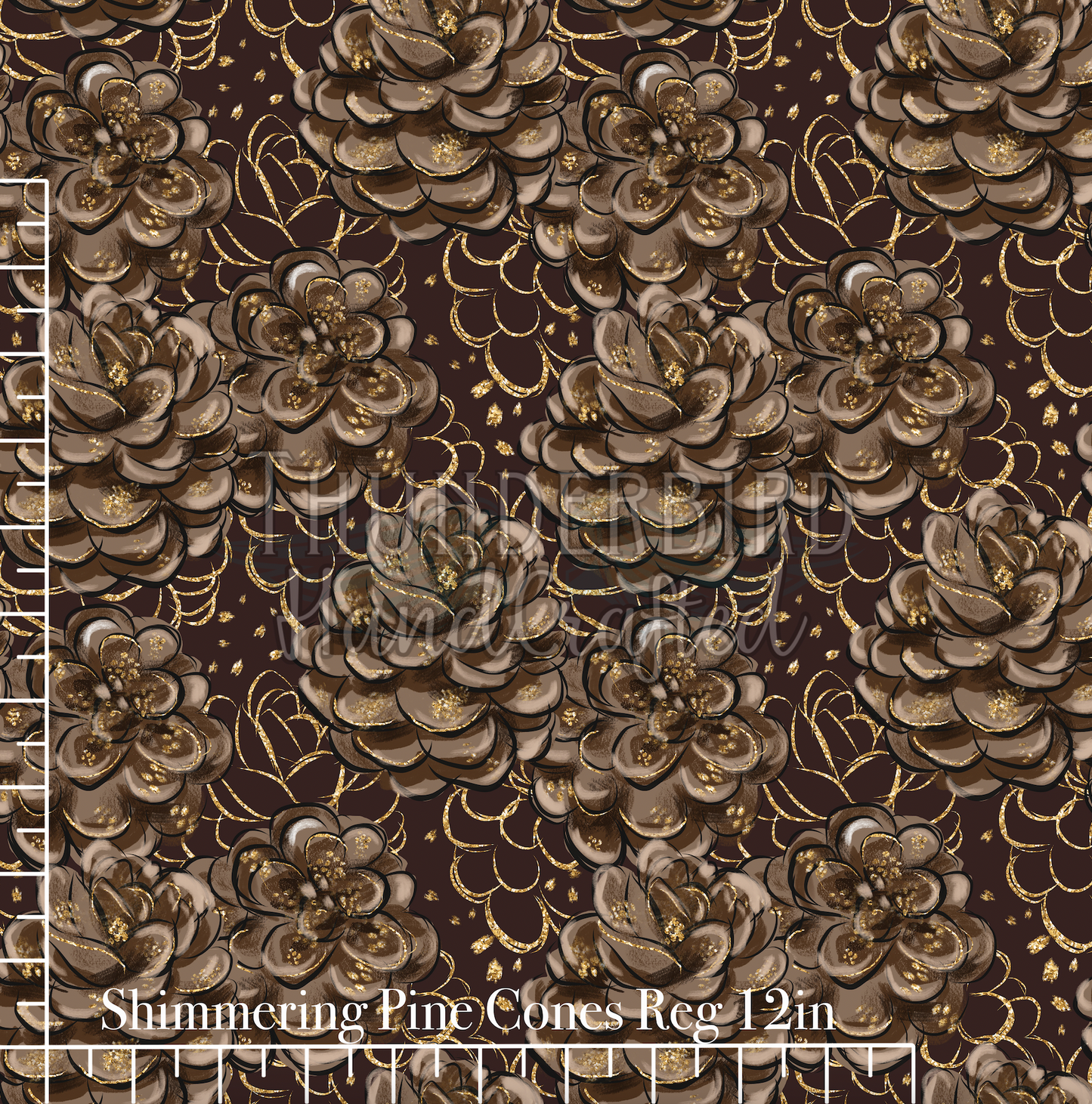 Shimmering Pine Cones Reg 12in - Oct 2025 DNFK