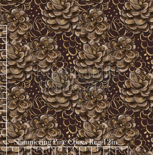 Shimmering Pine Cones Reg 12in - Oct 2025 DNFK