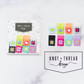 Knot & Thread Colorful Sawtooth Woven Label