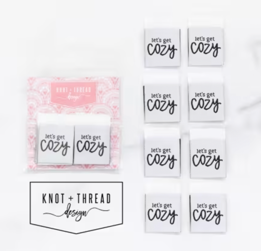 Knot & Thread Get Cozy Woven Label