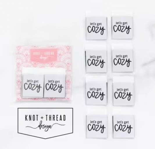 Knot & Thread Get Cozy Woven Label