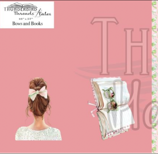 Books and Bows Pink - Project Panel