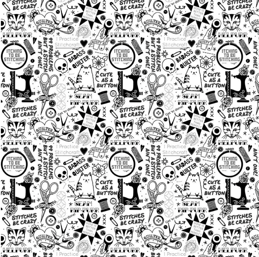 Quilty HelpPURs by Pammie Jane - 1yd Cotton Cuts