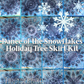 #19 Nutcracker Ice-Dyed Snowflake Tree Skirt Kit (Cotton Lawn)- Pattern Included from Sew a Story