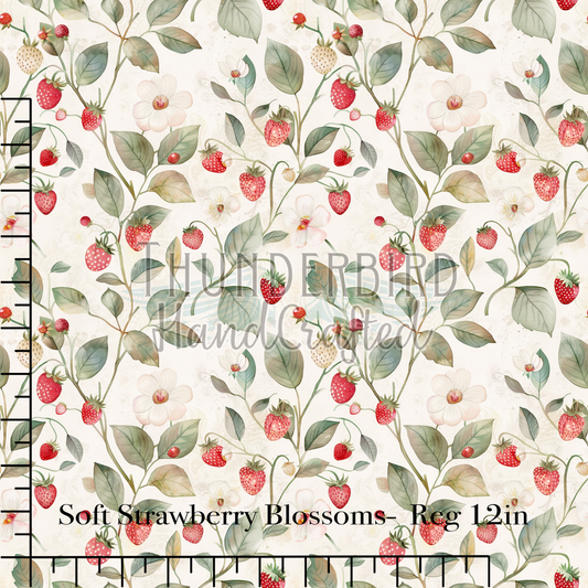 Soft Strawberry Blossoms Reg 12in