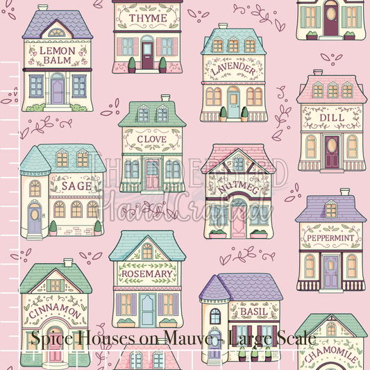Spice House on Mauve Lrg 12in - PREORDER
