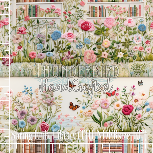 Spring Embroidered Library (THUNDERsize)