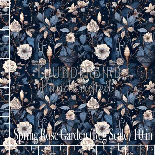 1 yd Spring Rose Garden - Brushed Cotton 70" Width