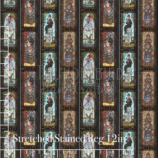 Stretched Stained Reg 12in